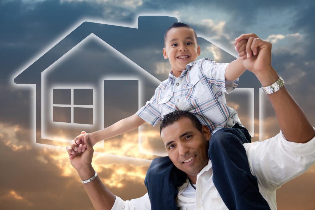 Happy father and son protected with Life Insurance