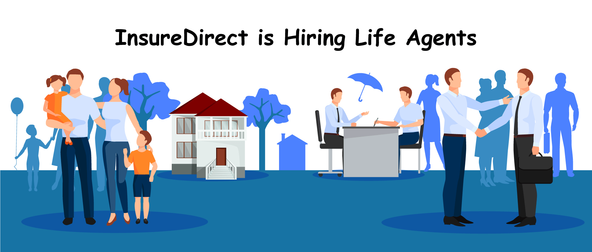 Hiring life insurance agents; Career with us;